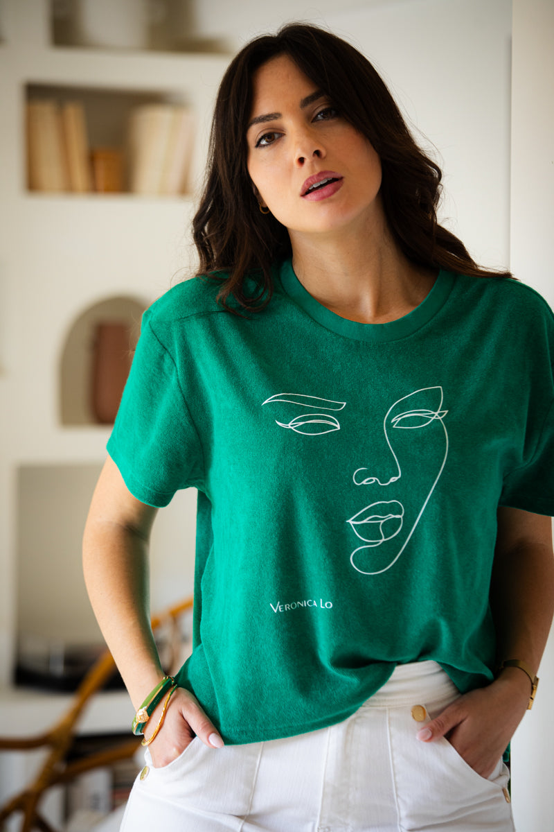 Le Top-éponge Vert Veronica Lo