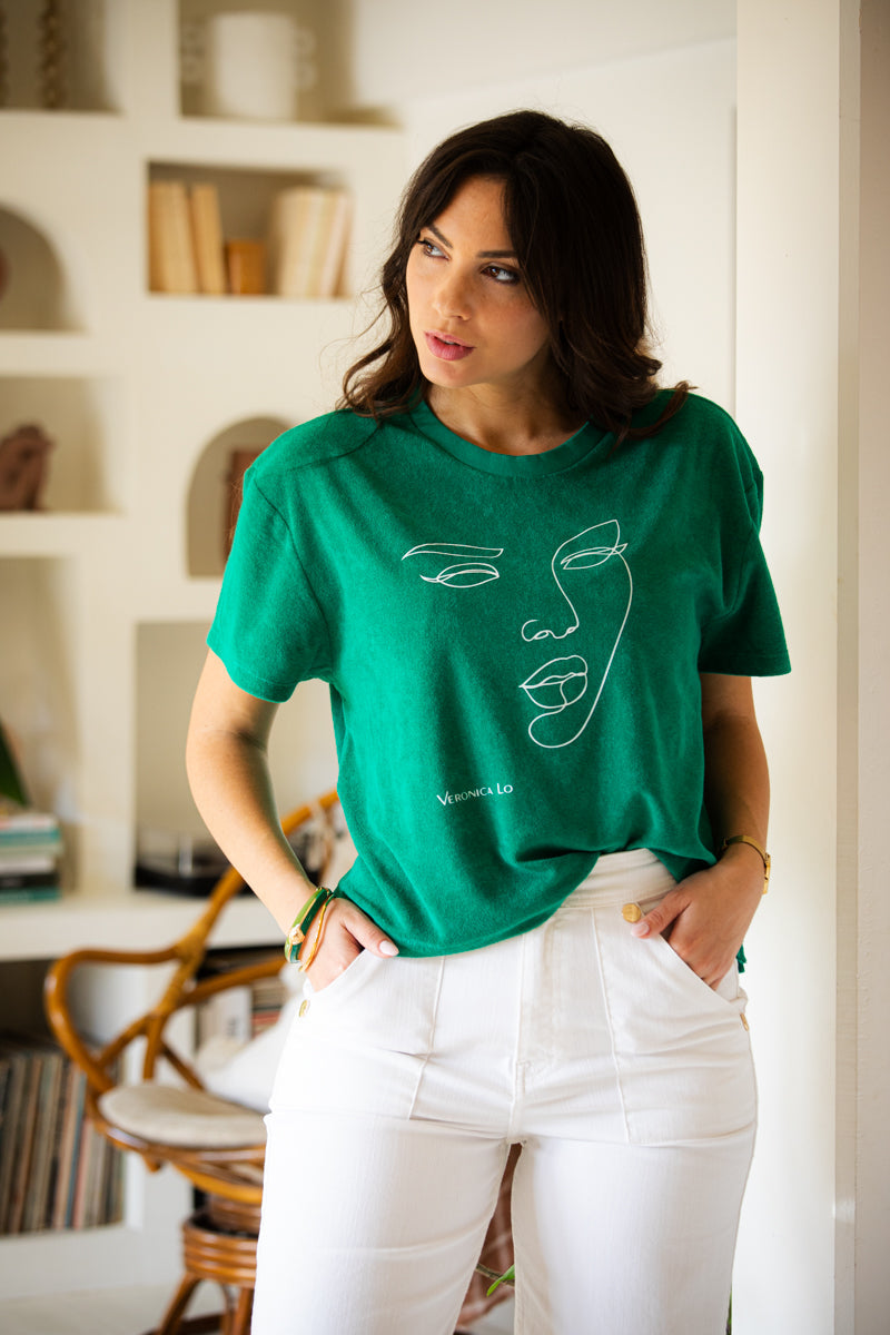 Le Top-éponge Vert Veronica Lo