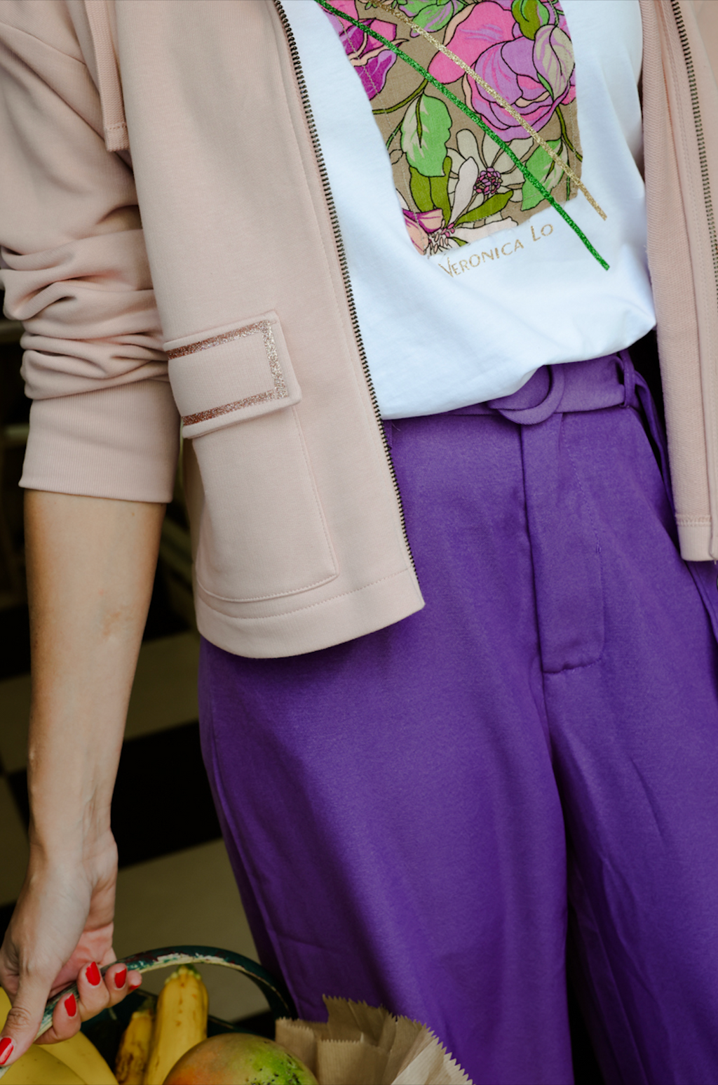 Le Sweat-shirt RICKI - Vieux rose Veronica Lo