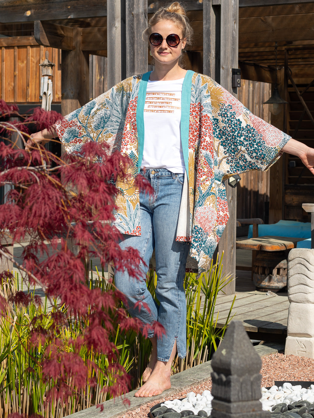 Kimono Bleu Veronica Lo