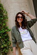 Le Sweat-shirt RICKI - Kaki Veronica Lo