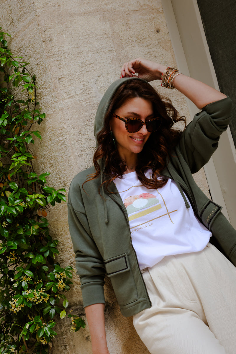 Le Sweat-shirt RICKI - Kaki Veronica Lo