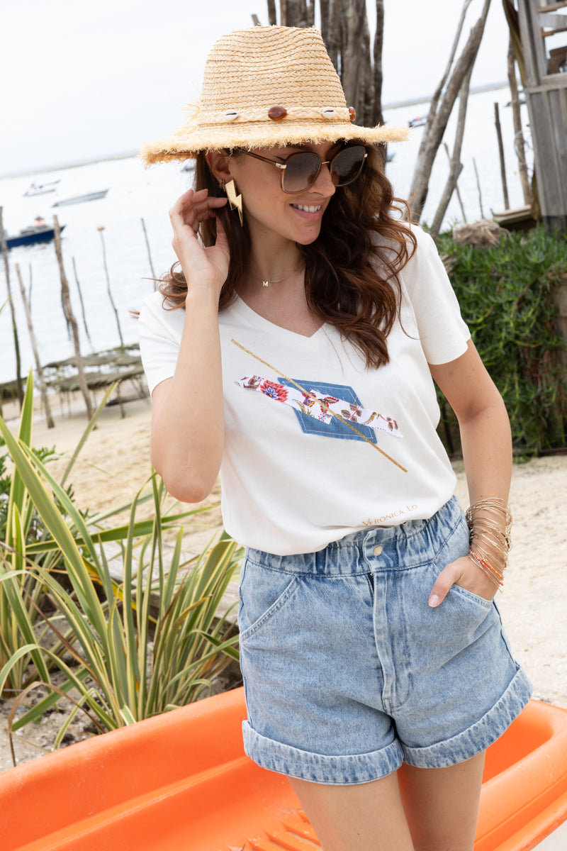 Le Tee-shirt CINAMOM - Blanc Veronica Lo