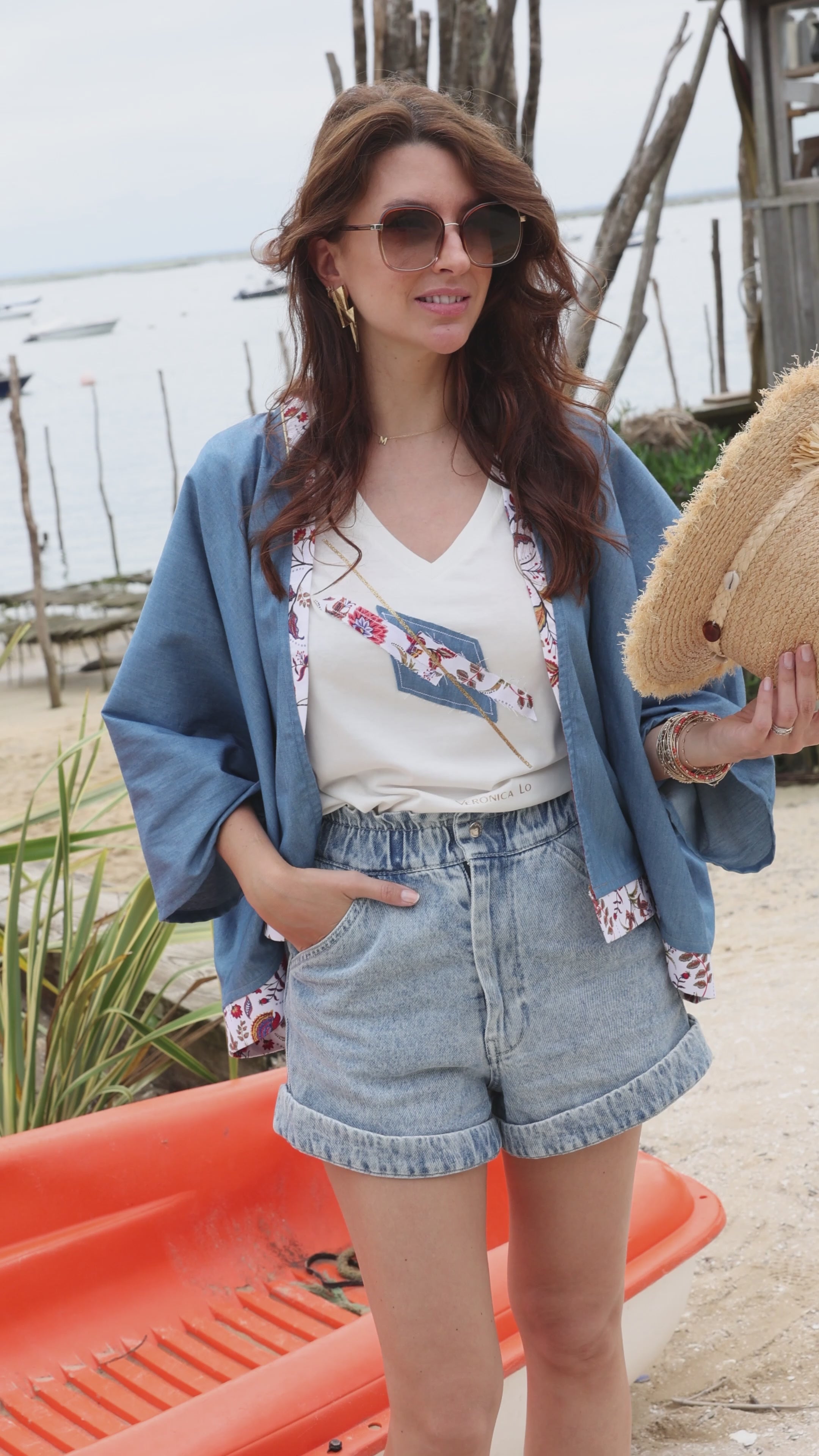 Kimono CINAMOM - Bleu