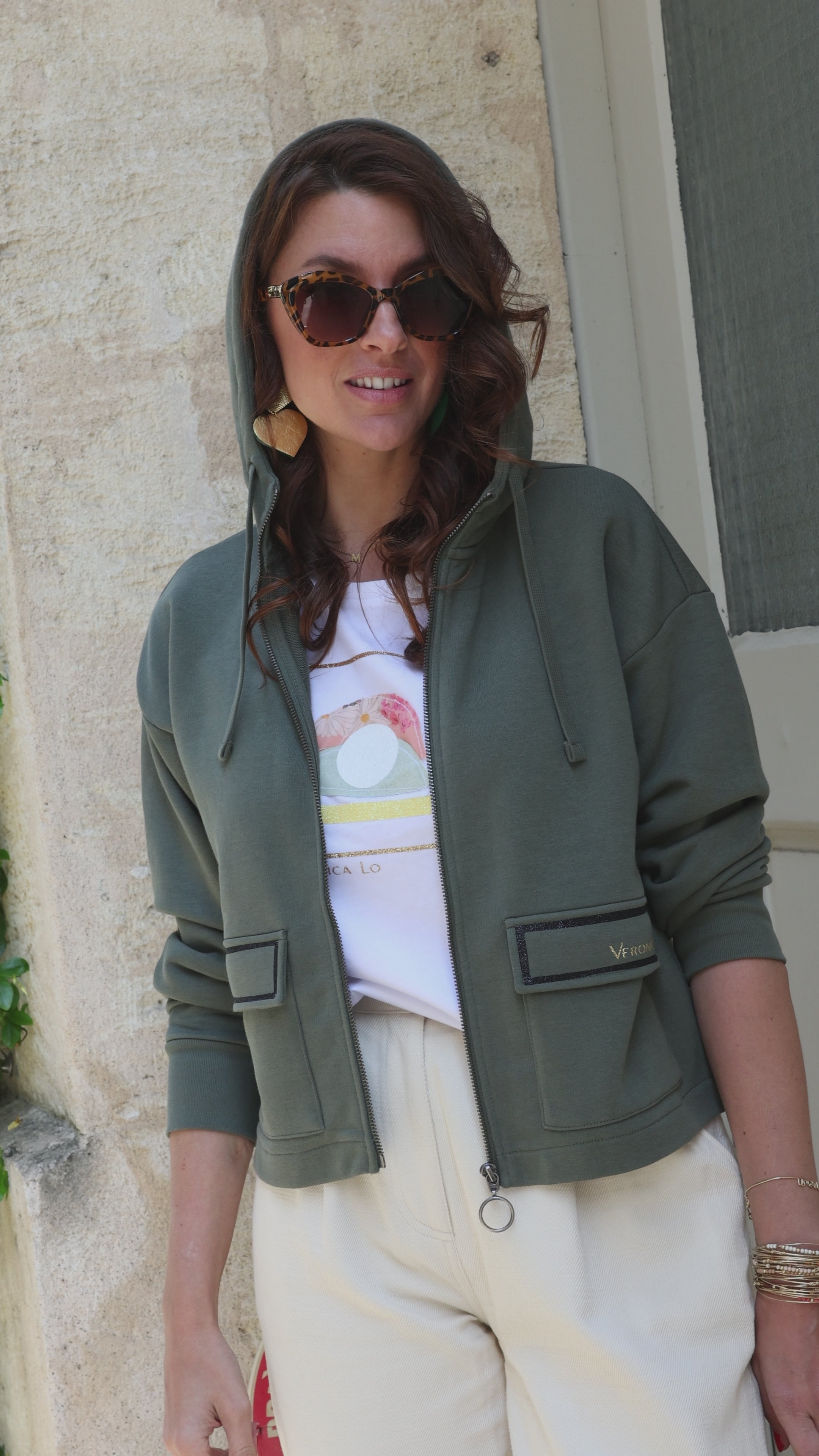 Le Sweat-shirt RICKI - Kaki